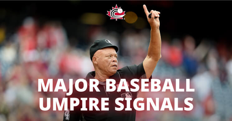 Major baseball umpire signals